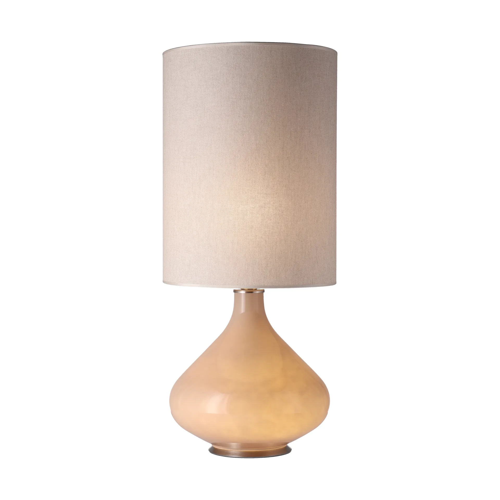Lampe de table Flavia, base beige, Milano Tostado L Flavia Lamps