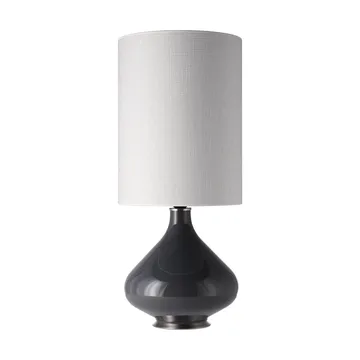 Lampe de table Flavia, base grise - Babel Beige L - Flavia Lamps