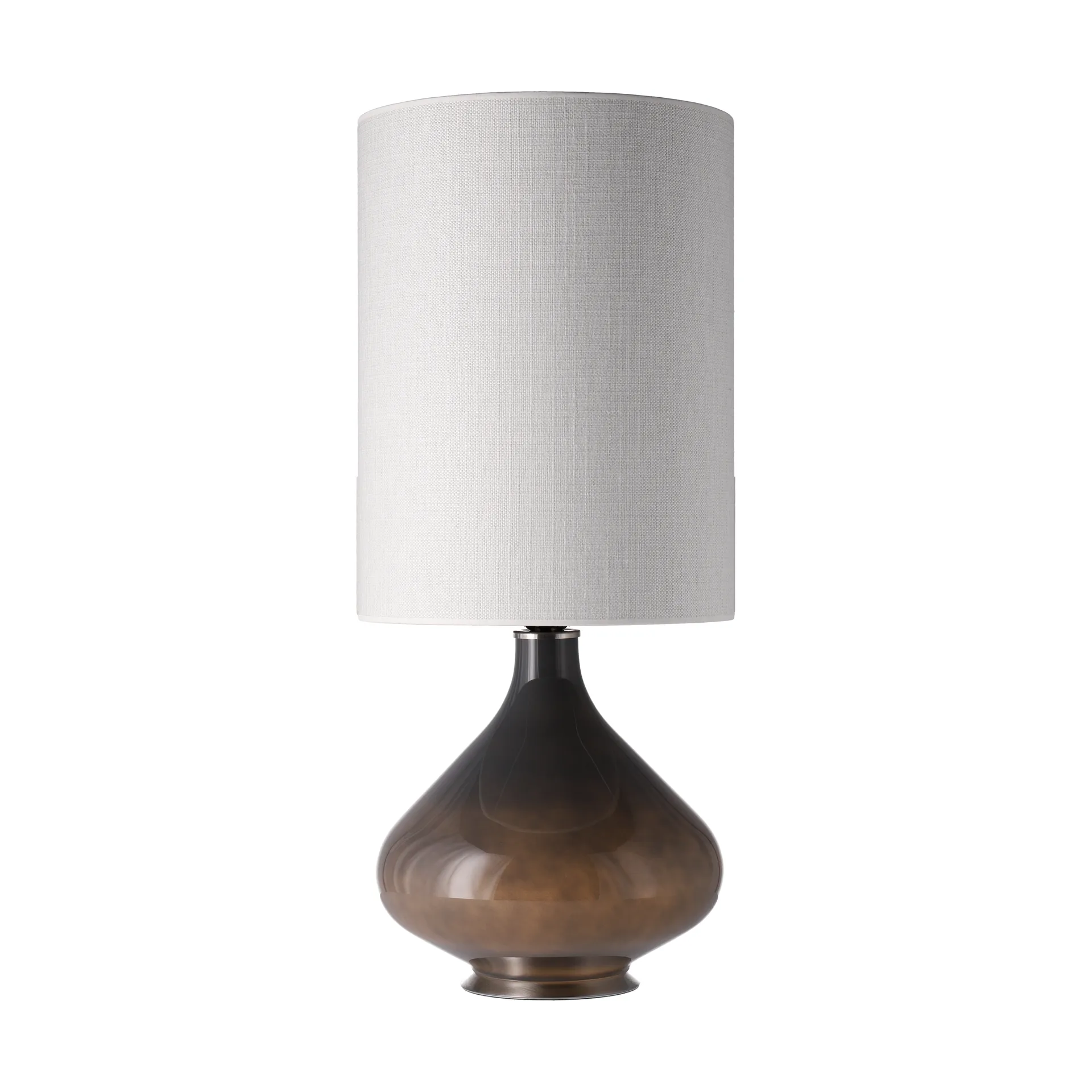 Lampe de table Flavia, base grise, Babel Beige L Flavia Lamps