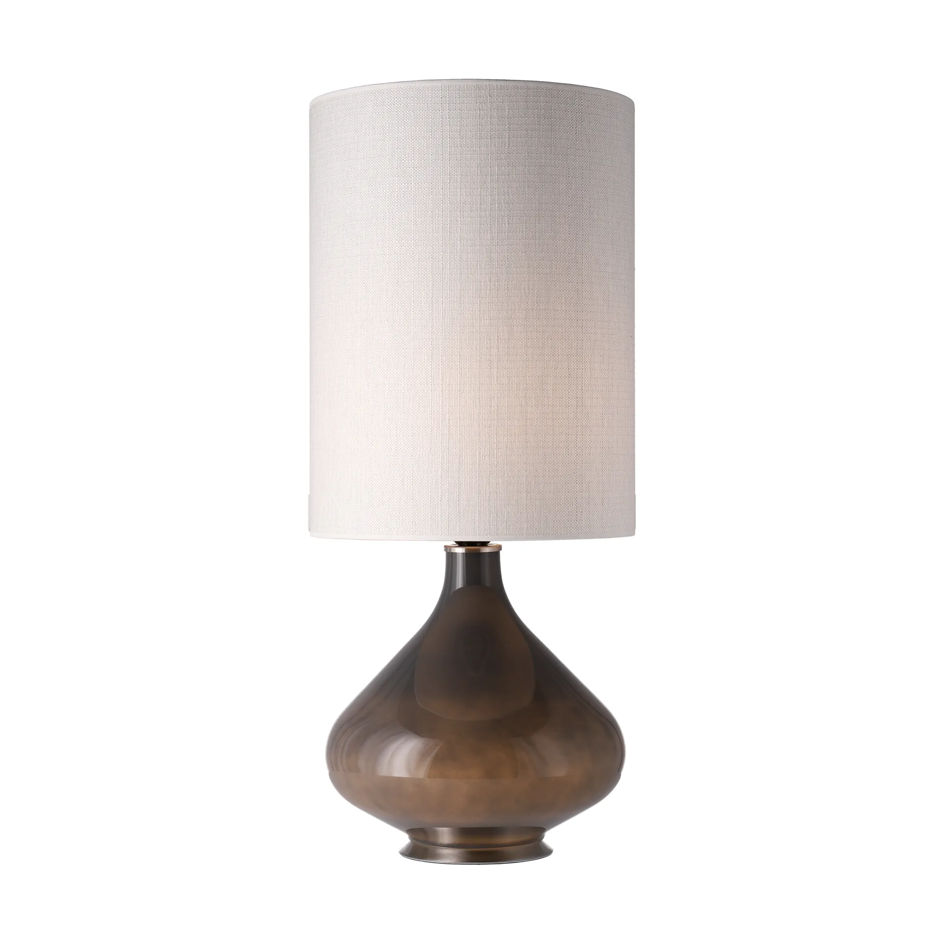 Lampe de table Flavia, base grise, Babel Beige L Flavia Lamps