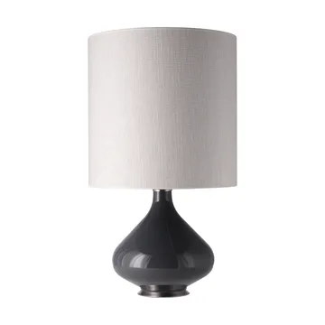 Lampe de table Flavia, base grise - Babel Beige M - Flavia Lamps
