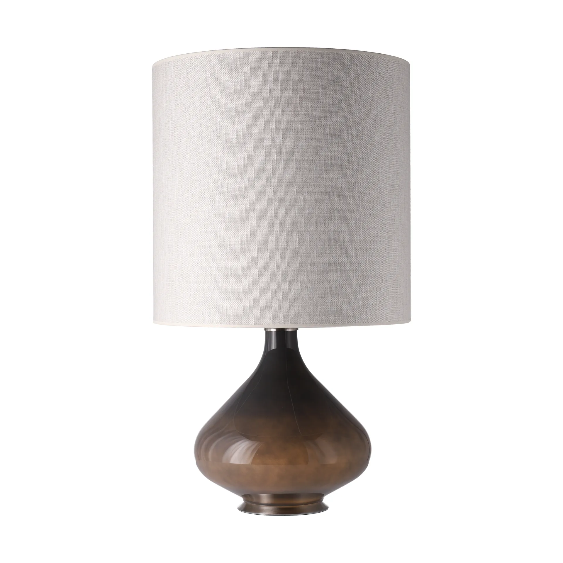Lampe de table Flavia, base grise, Babel Beige M Flavia Lamps