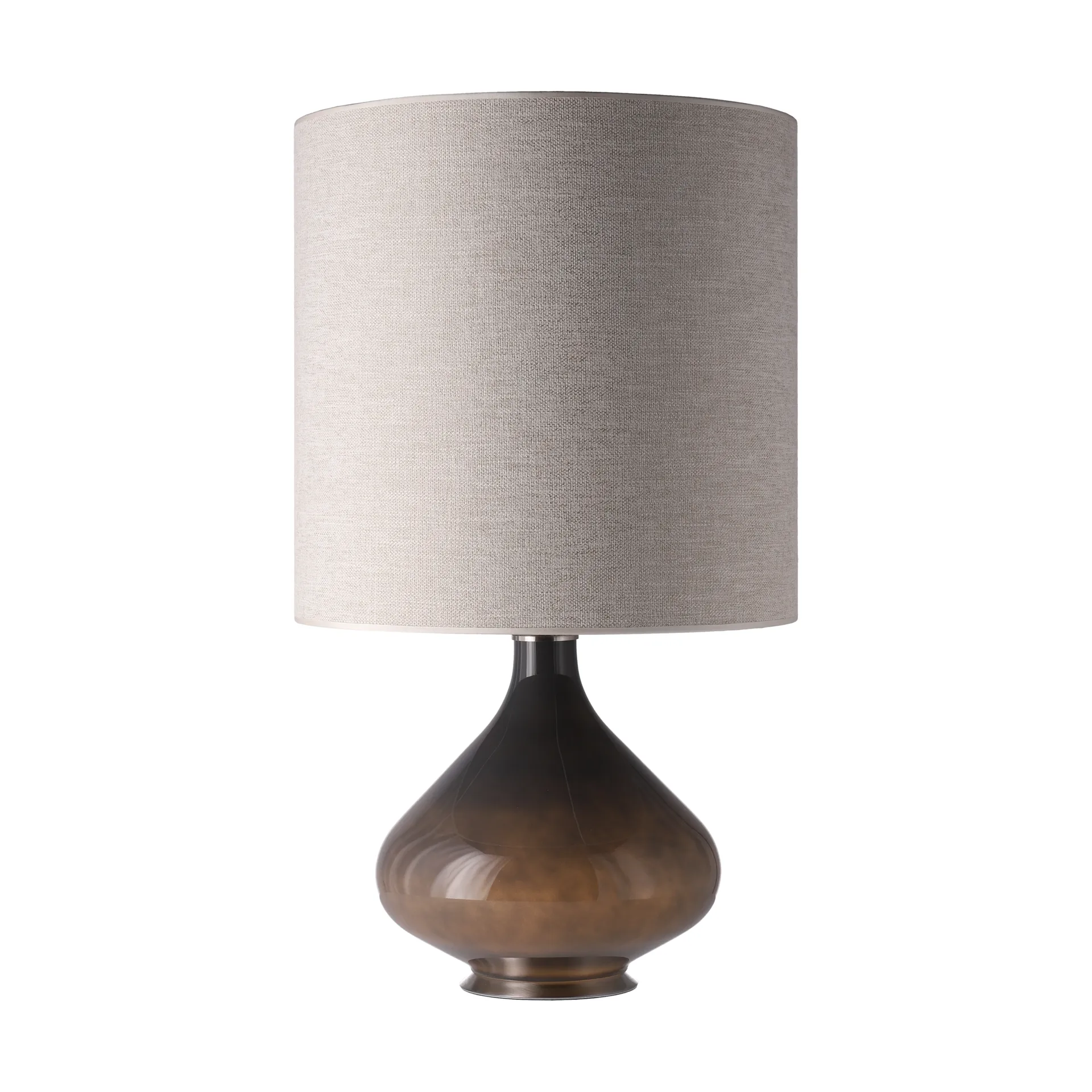 Lampe de table Flavia, base grise, London Beige M Flavia Lamps