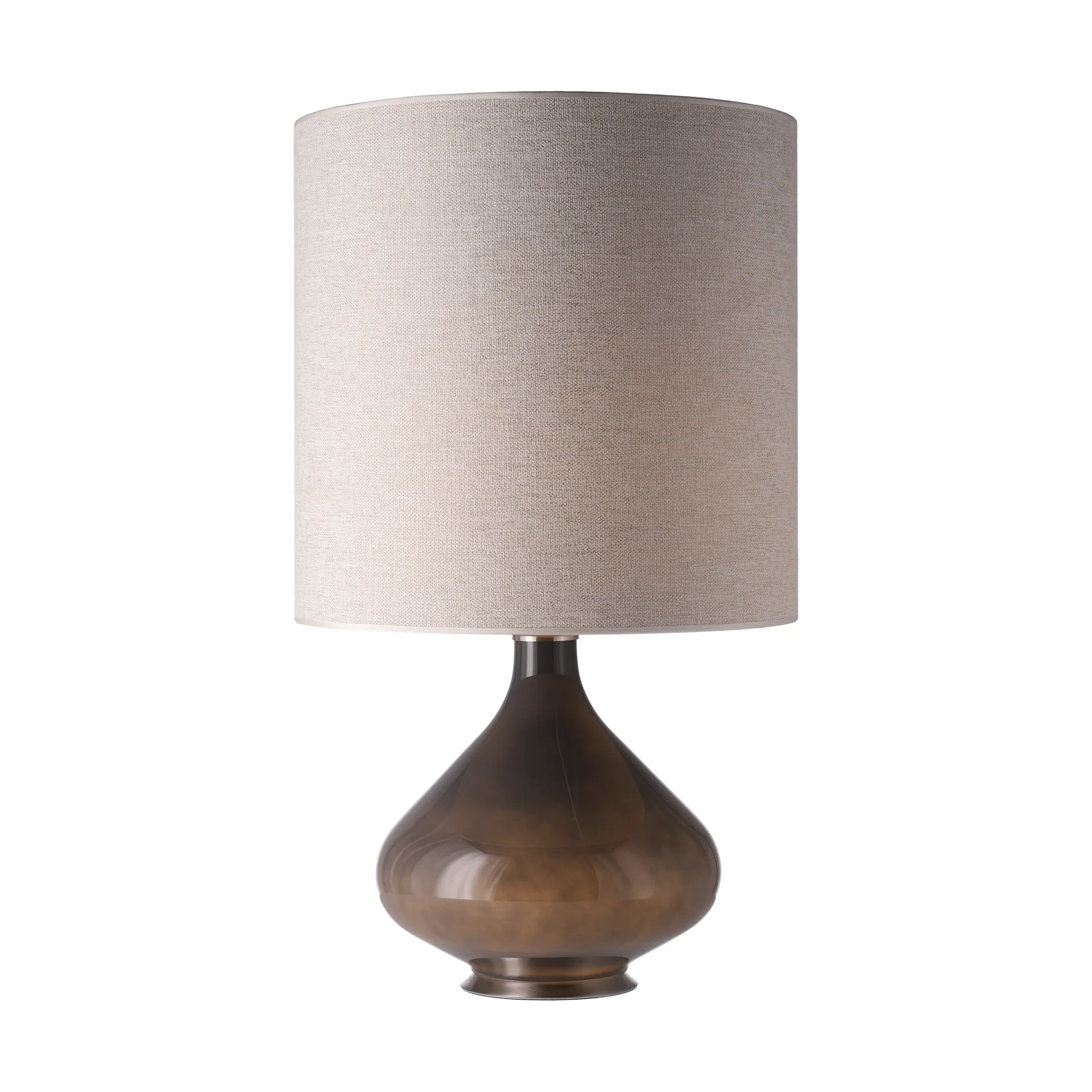Lampe de table Flavia, base grise, London Beige M Flavia Lamps