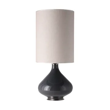 Lampe de table Flavia, base grise - Milano Tostado L - Flavia Lamps