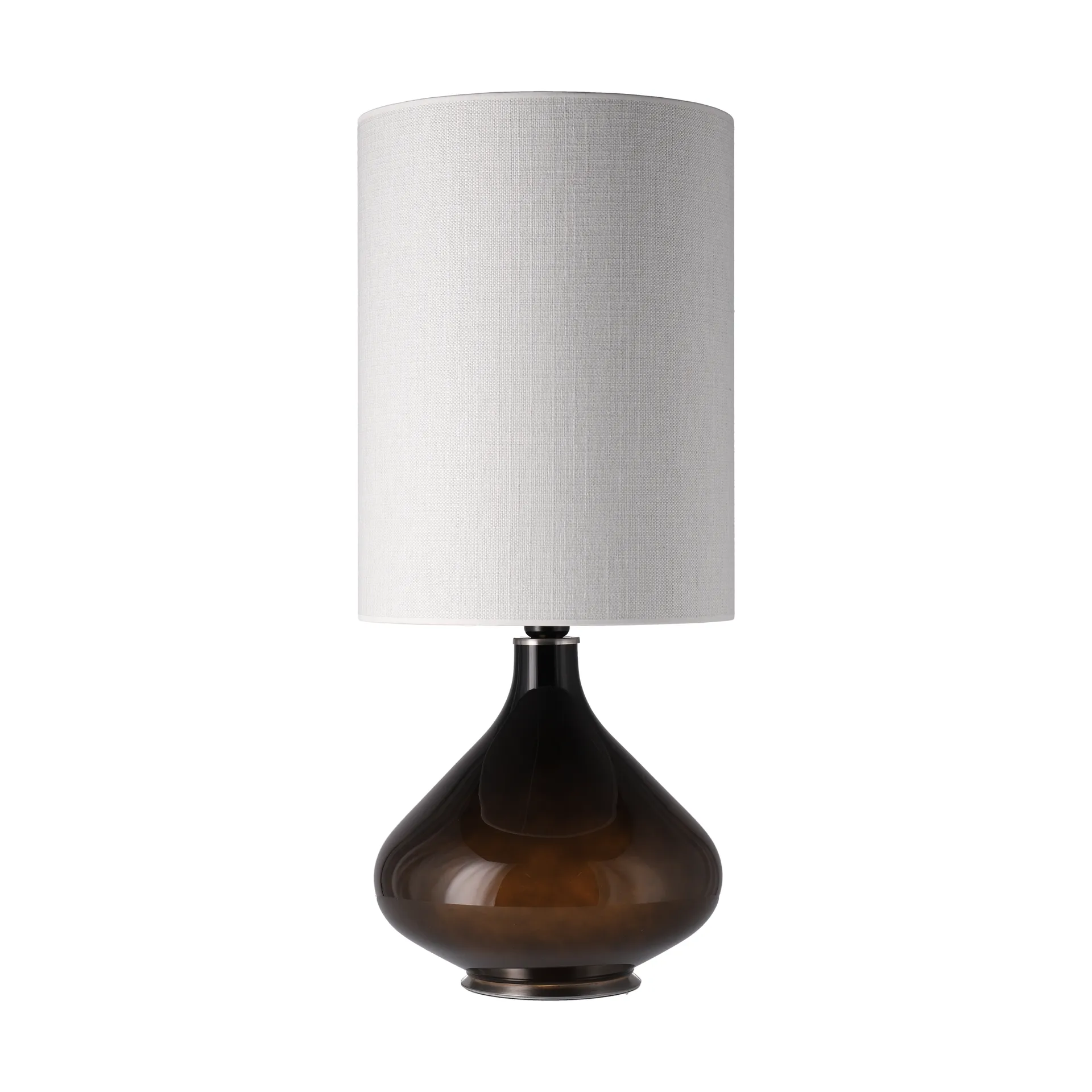 Lampe de table Flavia, base noire, Babel Beige L Flavia Lamps