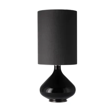 Lampe de table Flavia, base noire - Lino Negro L - Flavia Lamps