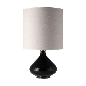 Lampe de table Flavia, base noire - London Beige M - Flavia Lamps