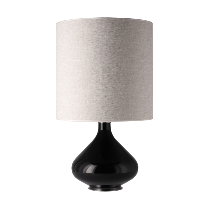 Lampe de table Flavia, base noire - London Beige M - Flavia Lamps