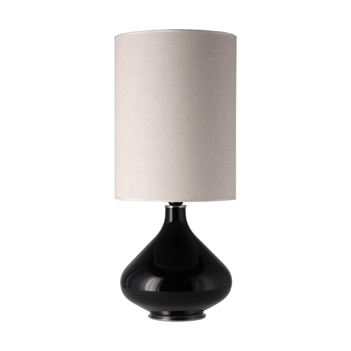 Lampe de table Flavia, base noire - Milano Tostado L - Flavia Lamps