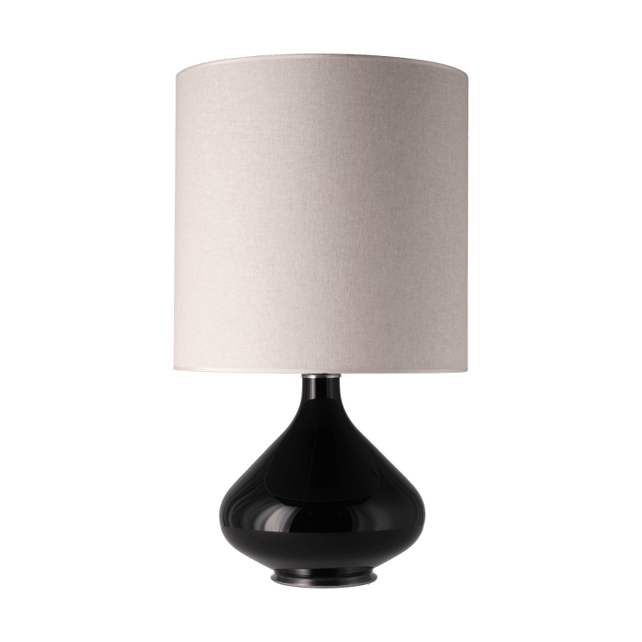 Lampe de table Flavia, base noire - Milano Tostado M - Flavia Lamps