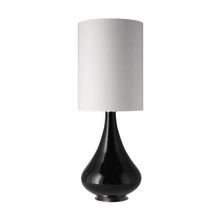 Lampe de table Renata, base noire - Babel Beige L - Flavia Lamps