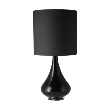 Lampe de table Renata, base noire - Lino Negro M - Flavia Lamps