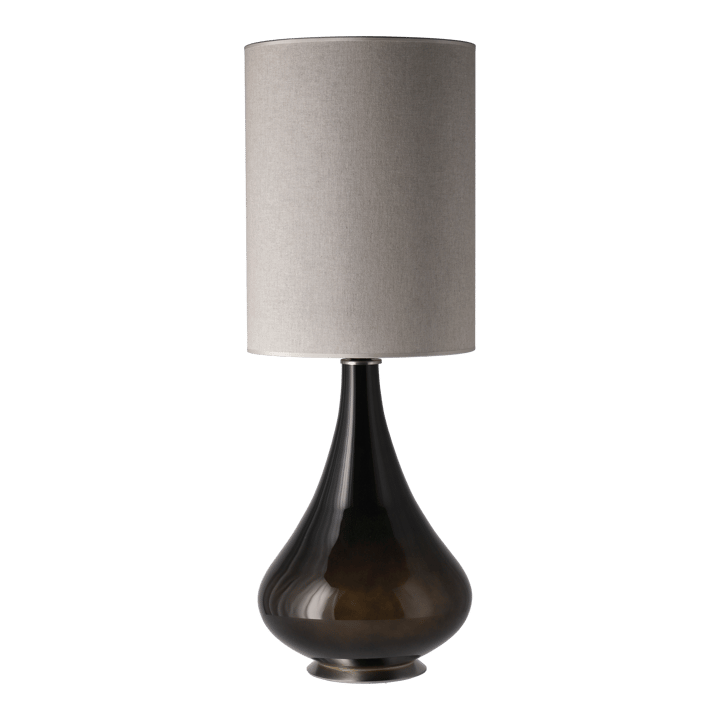Lampe de table Renata, base noire - Milano Tostado L - Flavia Lamps