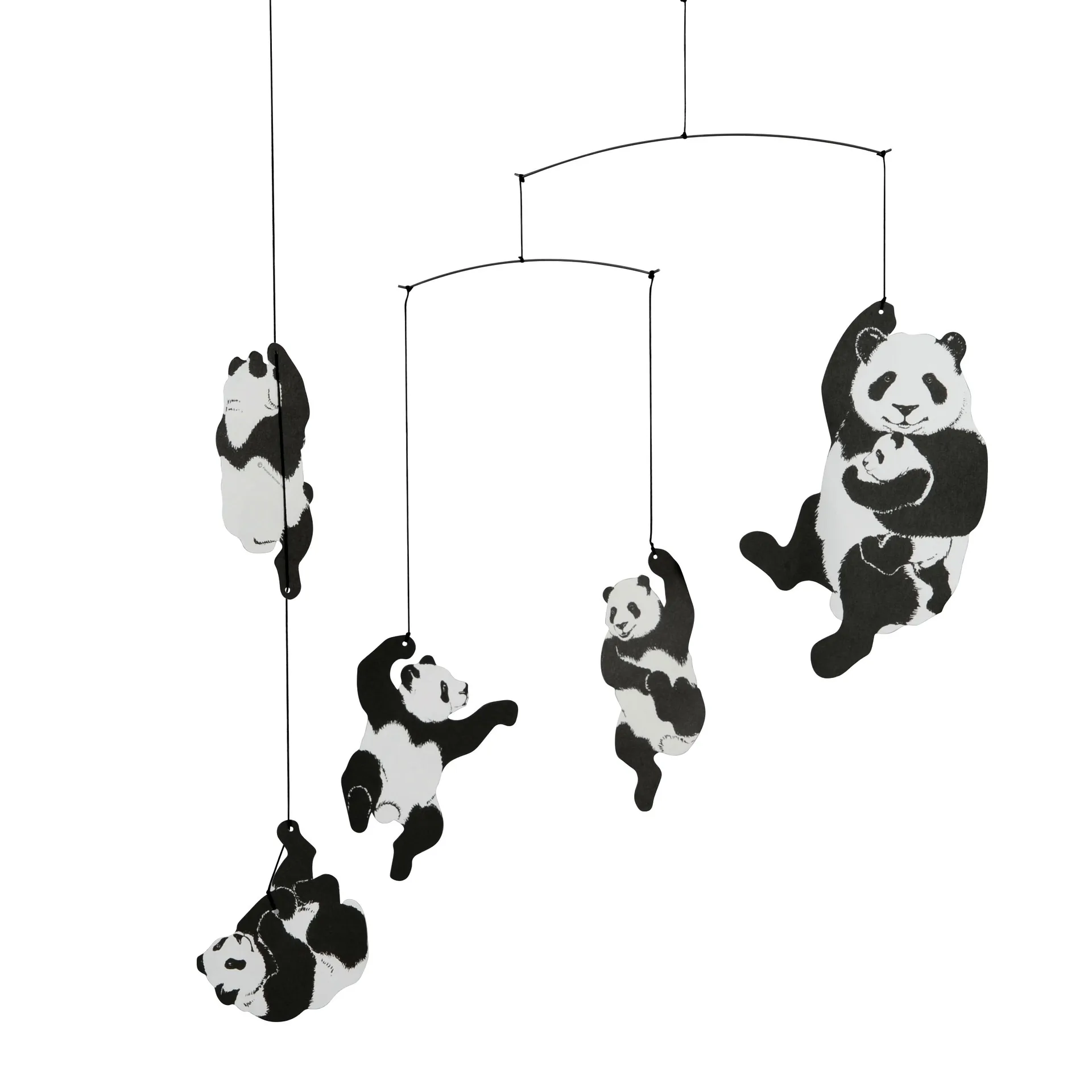 Flensted Mobile panda, noir-blanc Flensted Mobiles