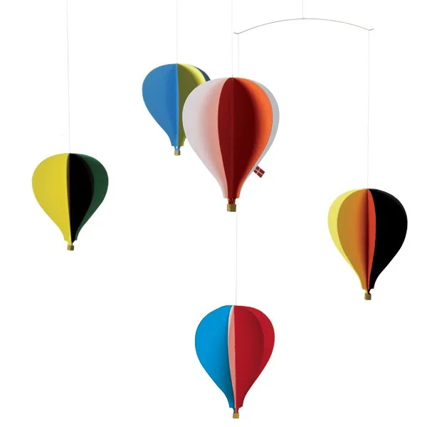 Mobile en carton Balloon 5, multicolore Flensted Mobiles