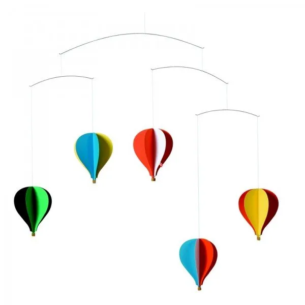 Mobile en carton Balloon 5, multicolore Flensted Mobiles