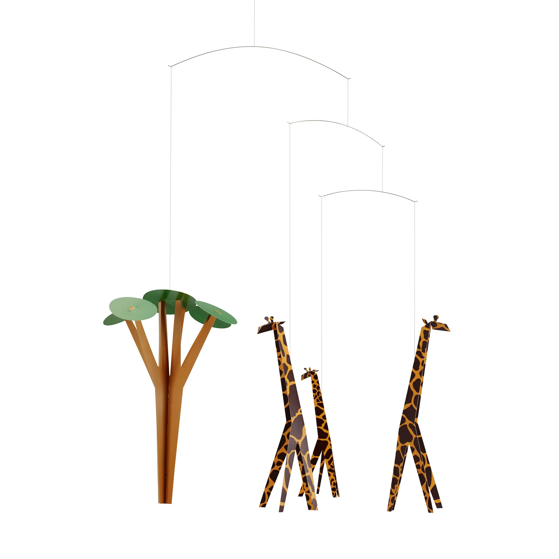 Mobile Giraffes on the Savannah, multicolore Flensted Mobiles