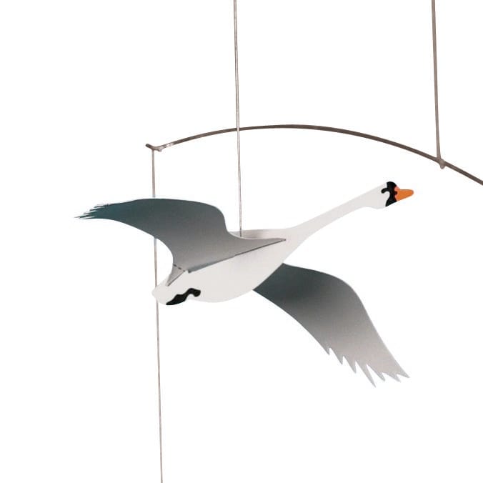 Mobile Scandinavian swans, multicolore Flensted Mobiles