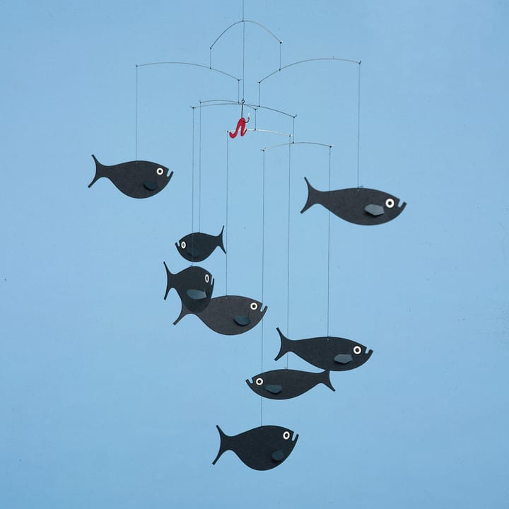 Mobile Shoal of fish, noir Flensted Mobiles