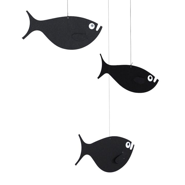 Mobile Shoal of fish, noir Flensted Mobiles