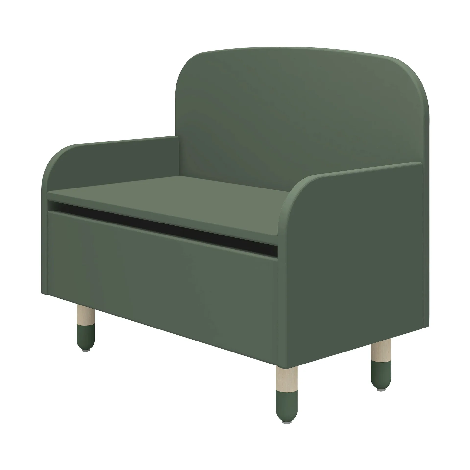 Banc de rangement Dots, Vert FLEXA