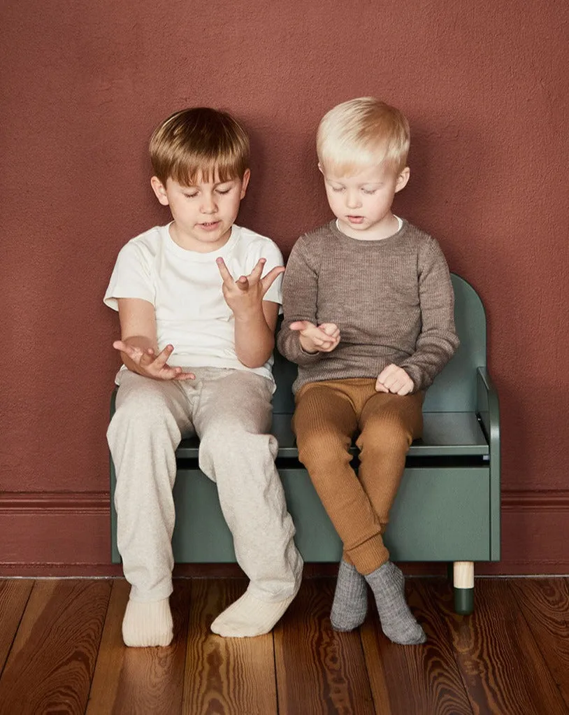 Banc de rangement Dots, Vert FLEXA