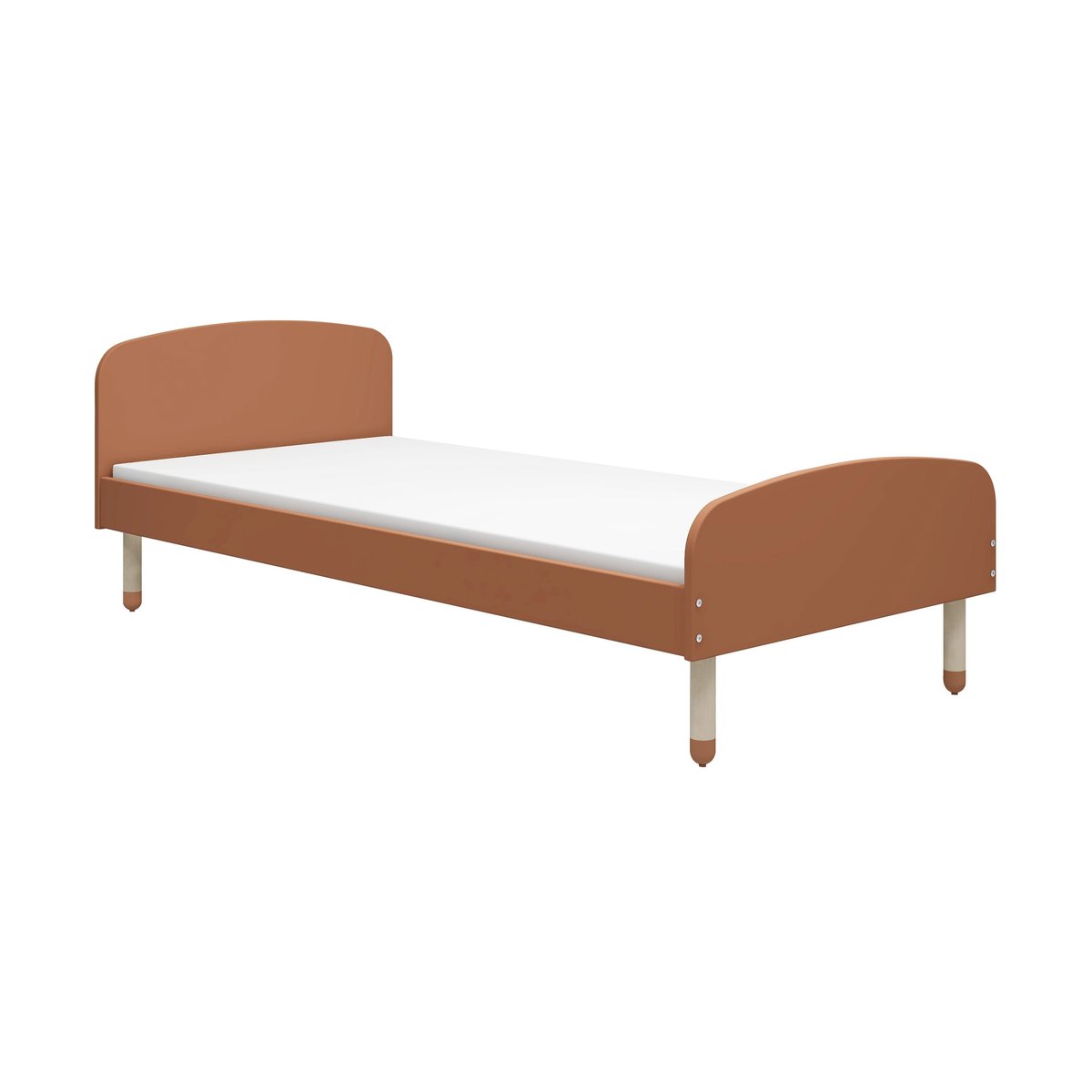 FLEXA Lit simple Dots 96x204 cm Rose