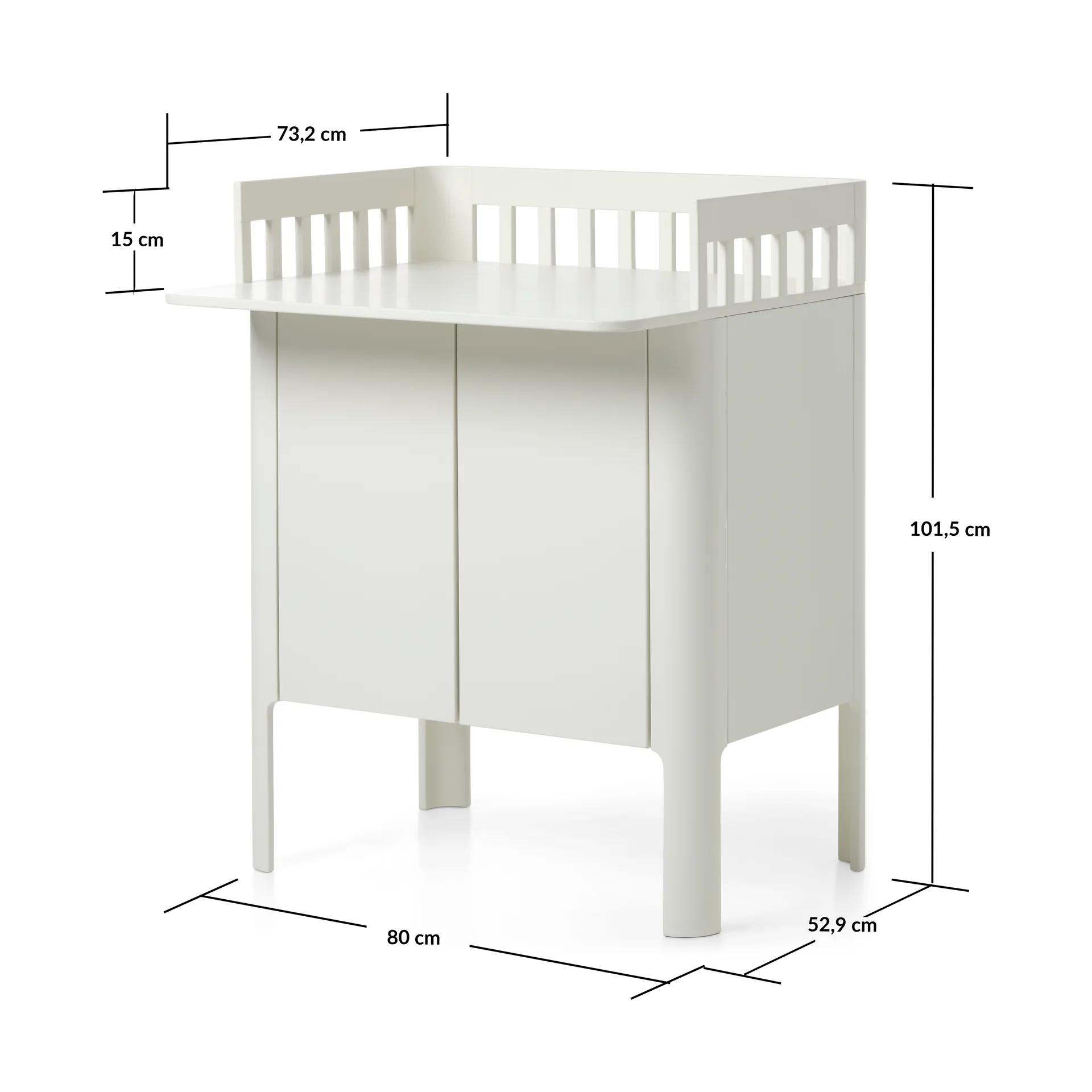 Table à langer Nova 80x101 cm, Cream FLEXA