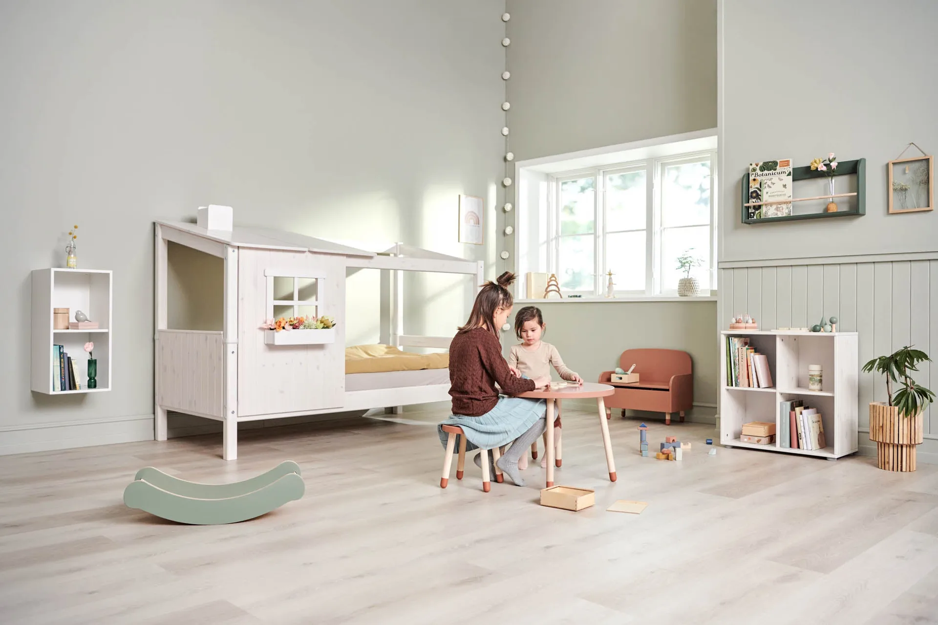 Tabouret Dots 30 cm, Rose FLEXA