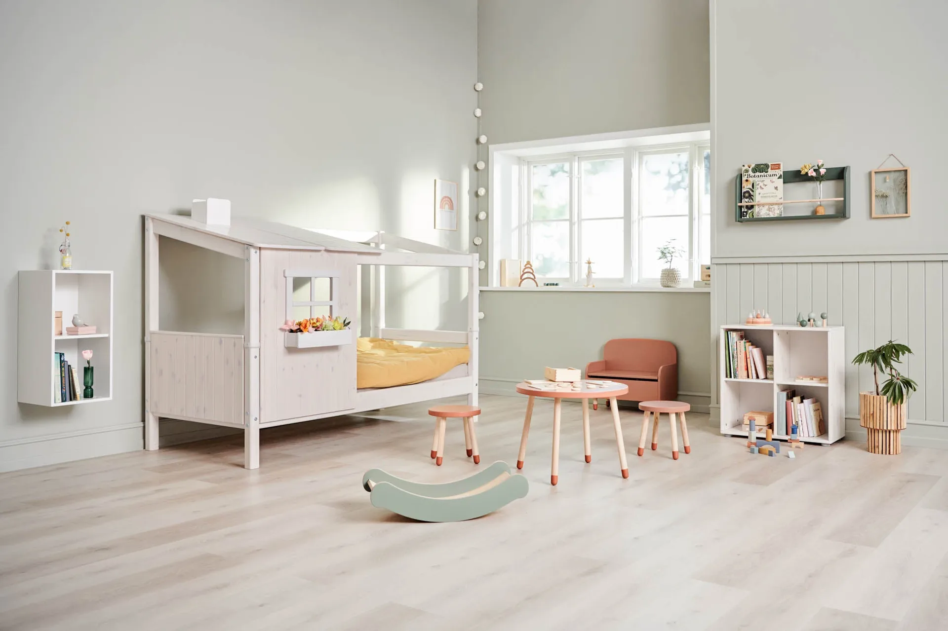 Tabouret Dots 30 cm, Rose FLEXA