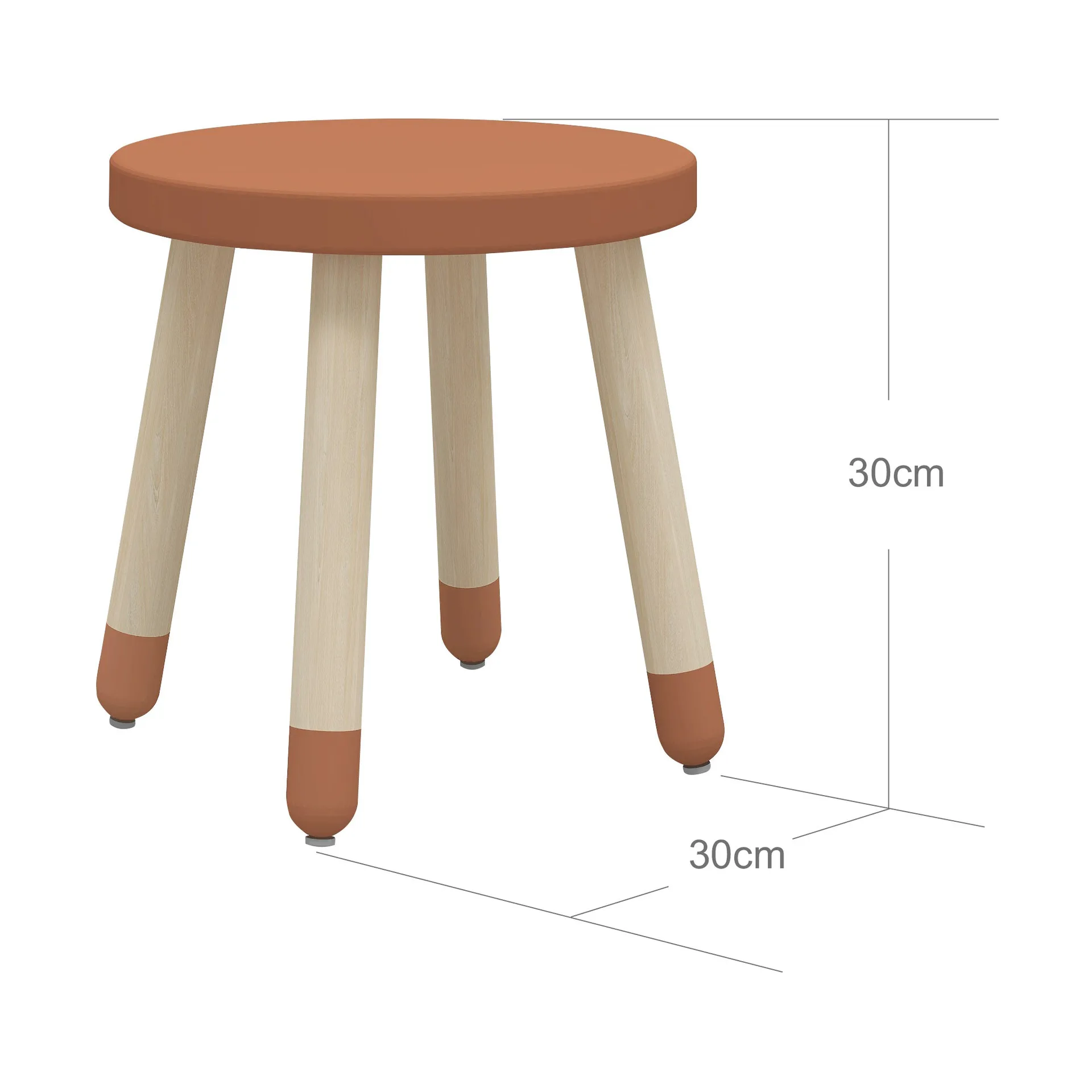 Tabouret Dots 30 cm, Rose FLEXA