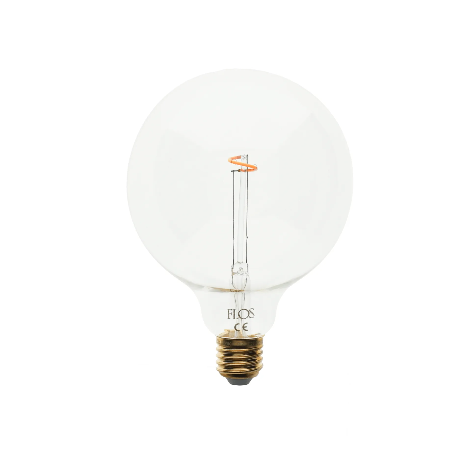 Ampoule LED G125 dimmable E27, 2200K 40 lm 1,5 W Flos