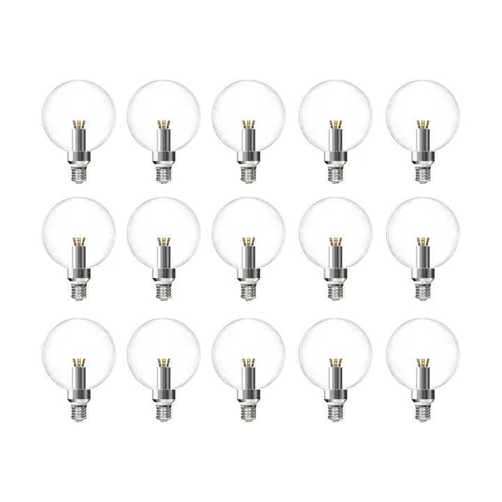 Ampoule LED global retrofit dimmable E27 lot de 15 - 2500K 170 lm 3 W - Flos