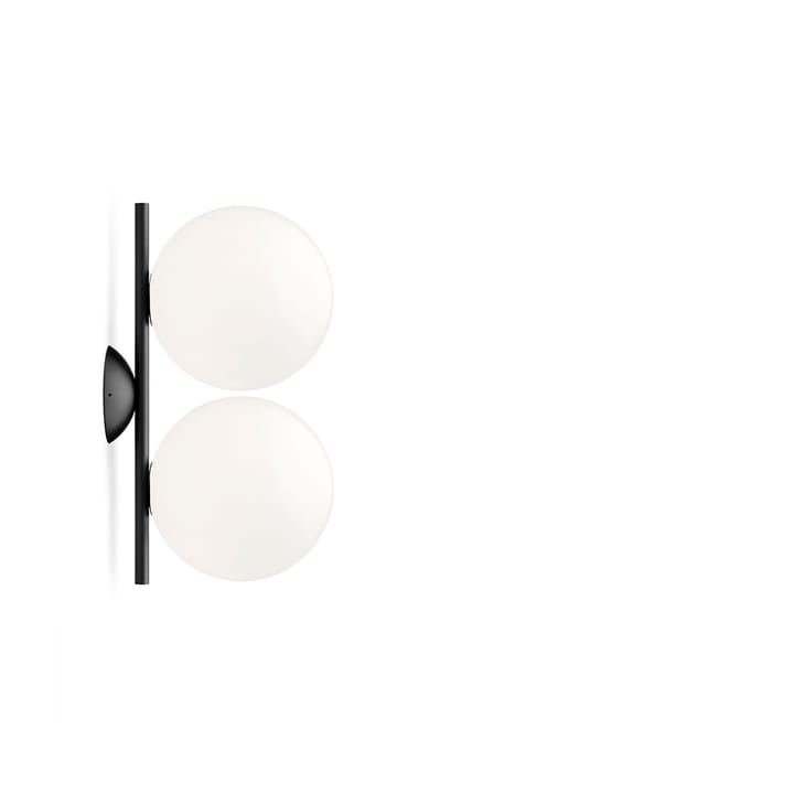 Applique murale IC lights C/W1 Double - Noir-opale - Flos