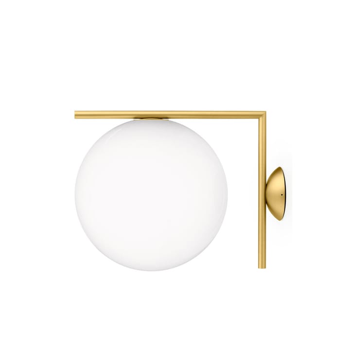 Applique murale IC lights C/W1 - Laiton brossé-opale - Flos