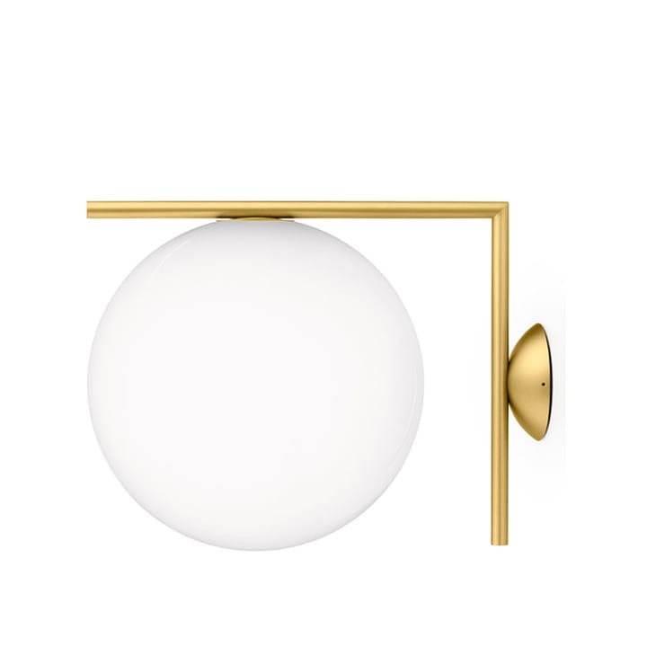 Applique murale IC lights C/W2 - Laiton brossé-opale - Flos