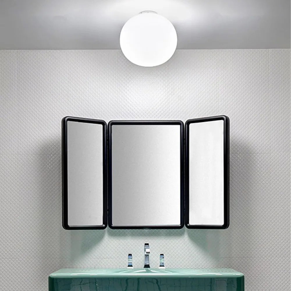 Glo-ball C/W Zero applique et plafonnier, Verre opale blanc Flos