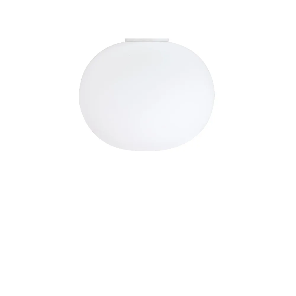 Glo-ball C/W Zero applique et plafonnier, Verre opale blanc Flos