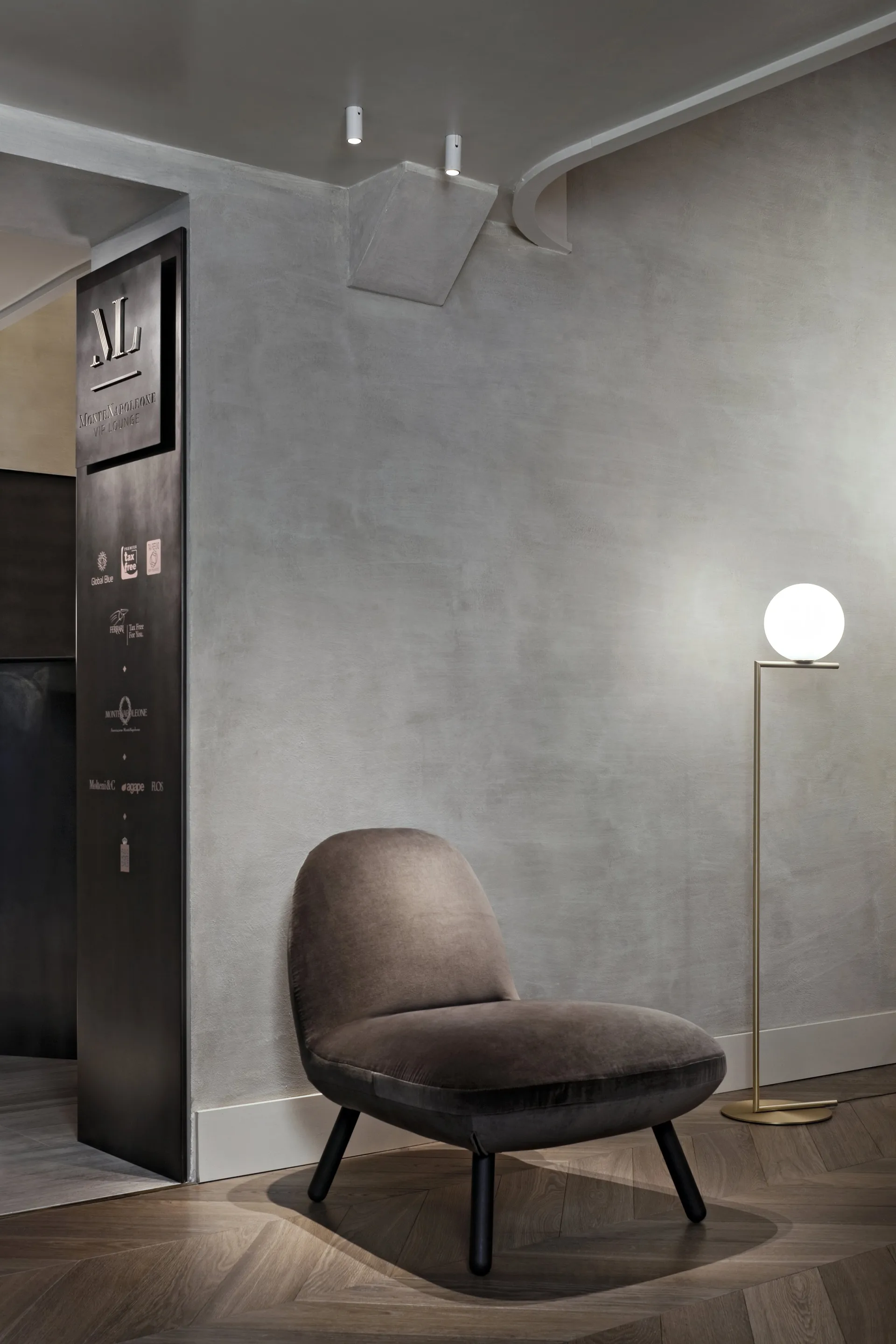 Lampadaire IC F1 135 cm, Gold Flos