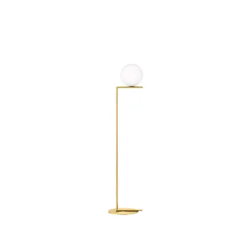 Lampadaire IC lights F1 - Laiton brossé-opale - Flos