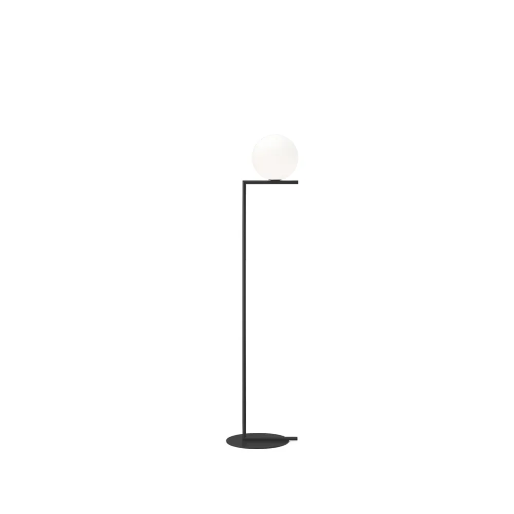 Lampadaire IC lights F1, Noir-opale Flos