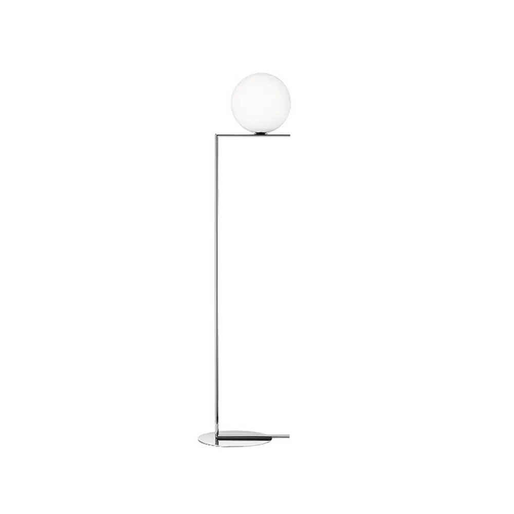 Lampadaire IC Lights F2, Chrome-opale Flos