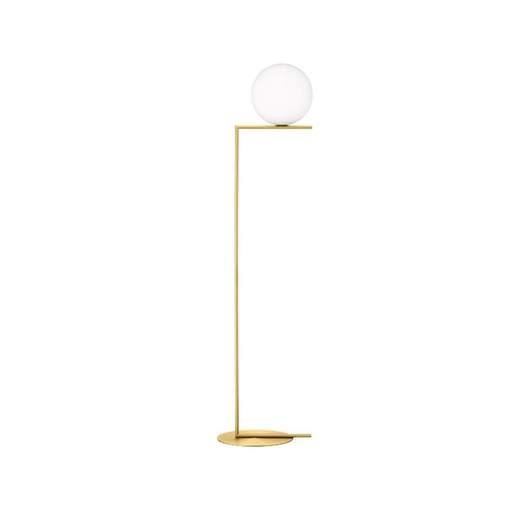 Lampadaire IC Lights F2 - Laiton brossé-opale - Flos