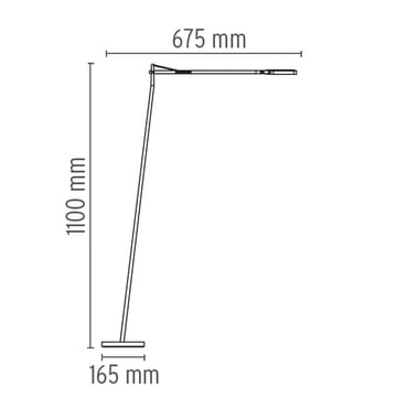 Lampadaire Kelvin F LED - Anthracite - Flos