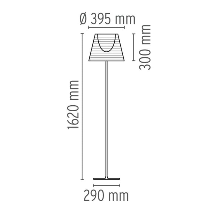 Lampadaire KTribe F2, Transparent Flos