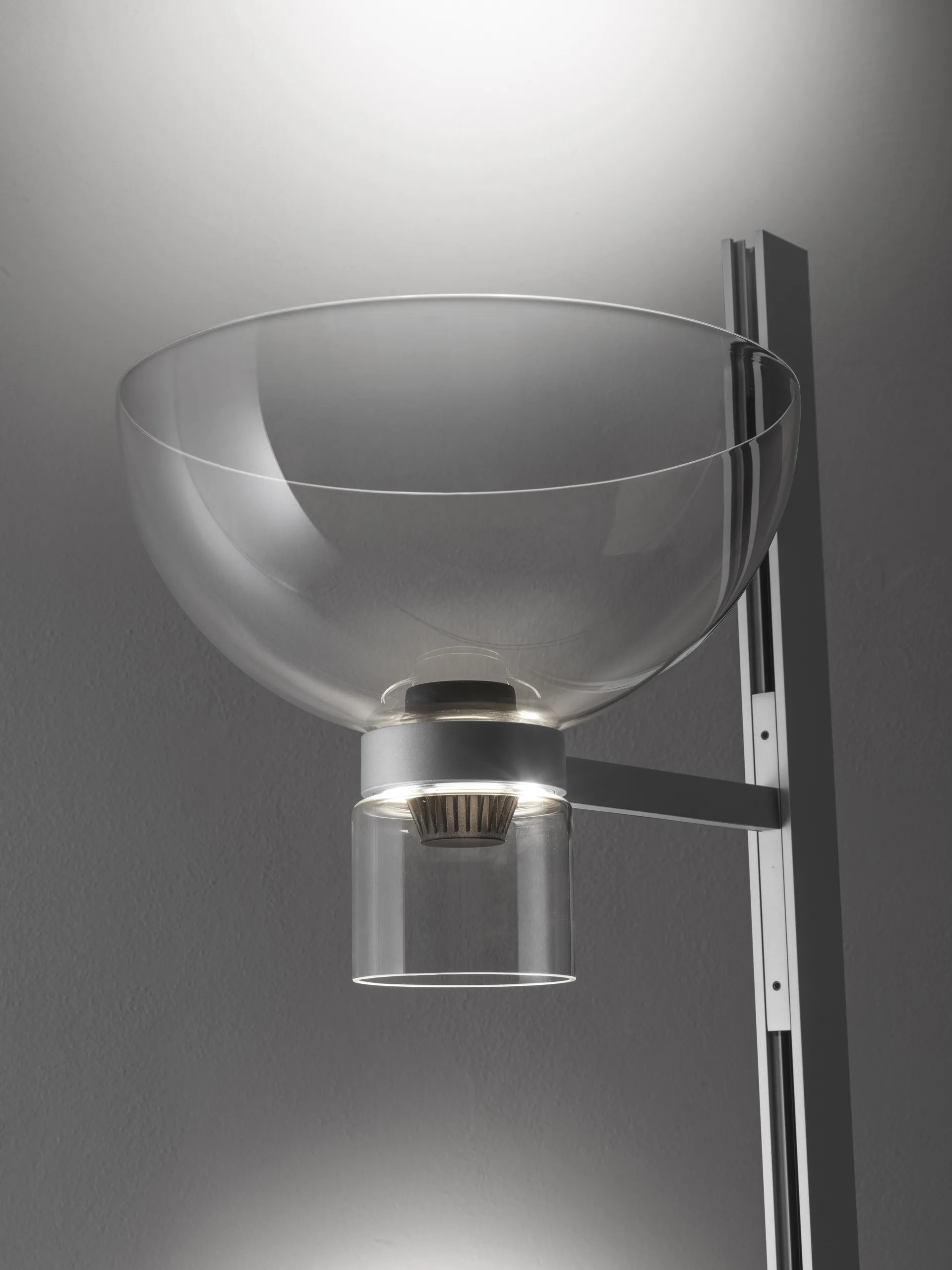 Lampadaire Nocturne F1 Bowl - argent,  Flos