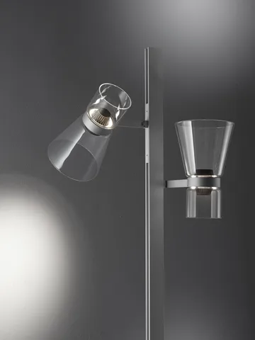 Lampadaire Nocturne F2 Cone - argent - Flos