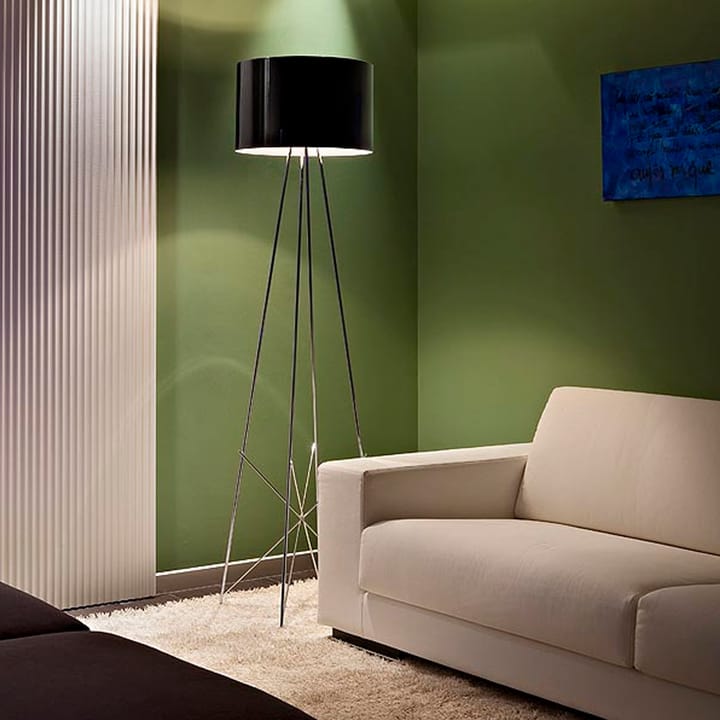 Lampadaire Ray F2, Noir-chrome Flos