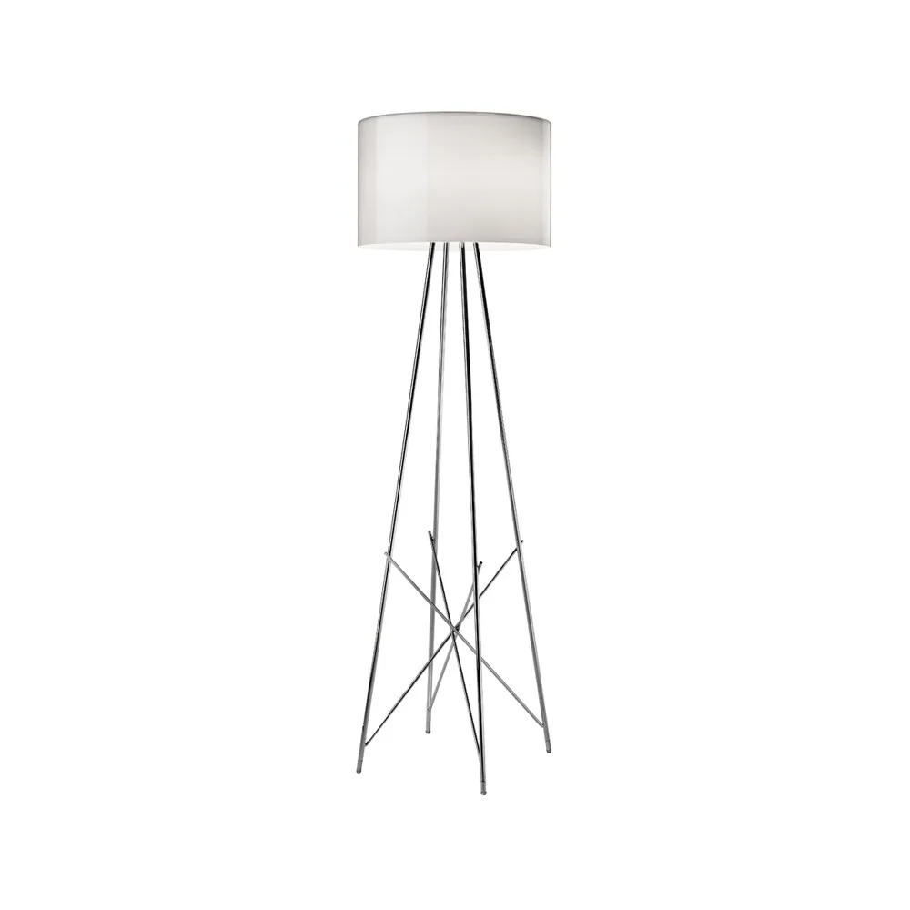 Lampadaire Ray F2, Verre transparent Flos